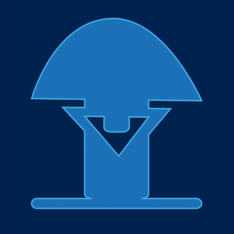 Blauer Pilz Icon