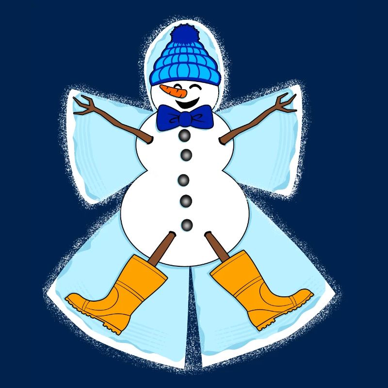 Schneeengel Schneemann