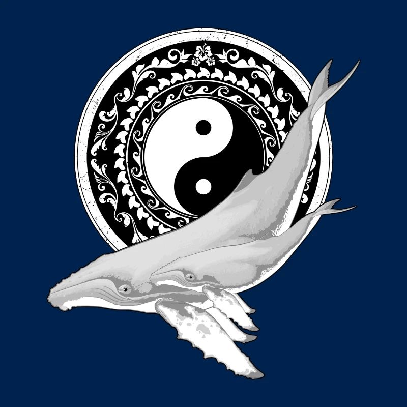 Yin Yang Baleines à bosse