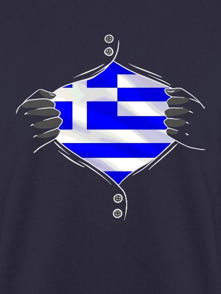 Greece flag proud