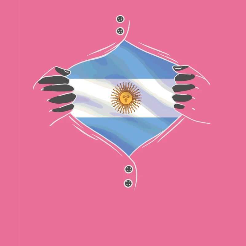 Le drapeau argentin fier