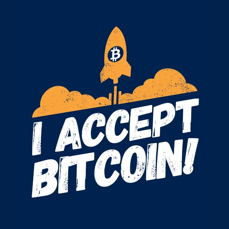 Bitcoin Kryptowährung Krypto Sprüche Accept