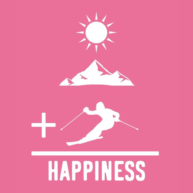 Vacances de ski math blanc