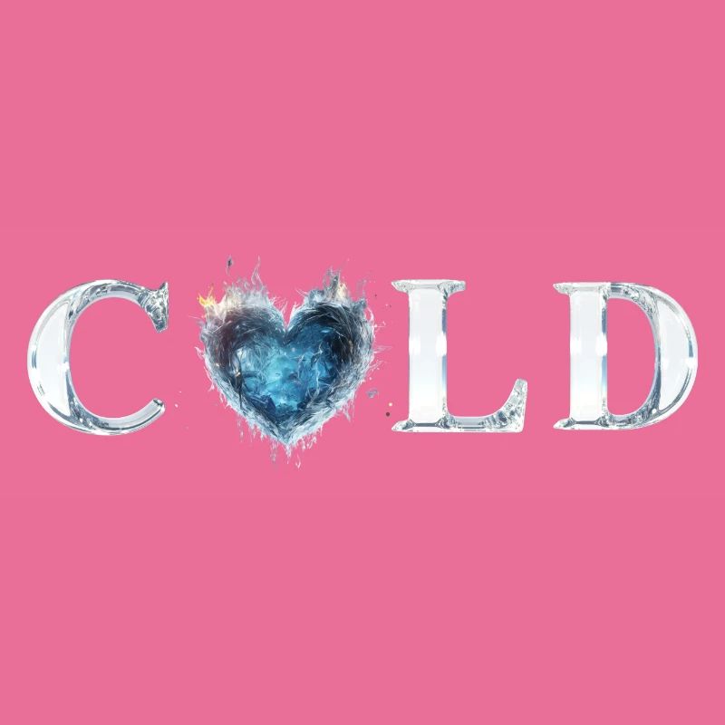 Eis-Aufschrift "COLD"