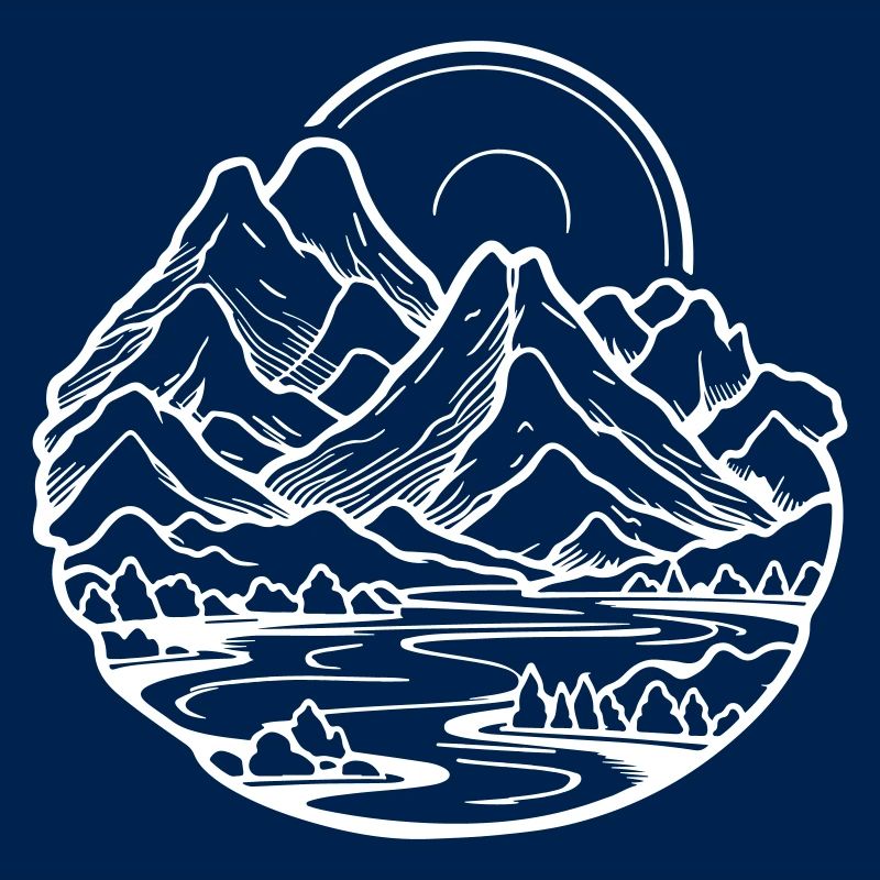 Berge Landschaft Illustration