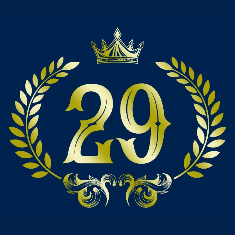 29 Zahl Kranz