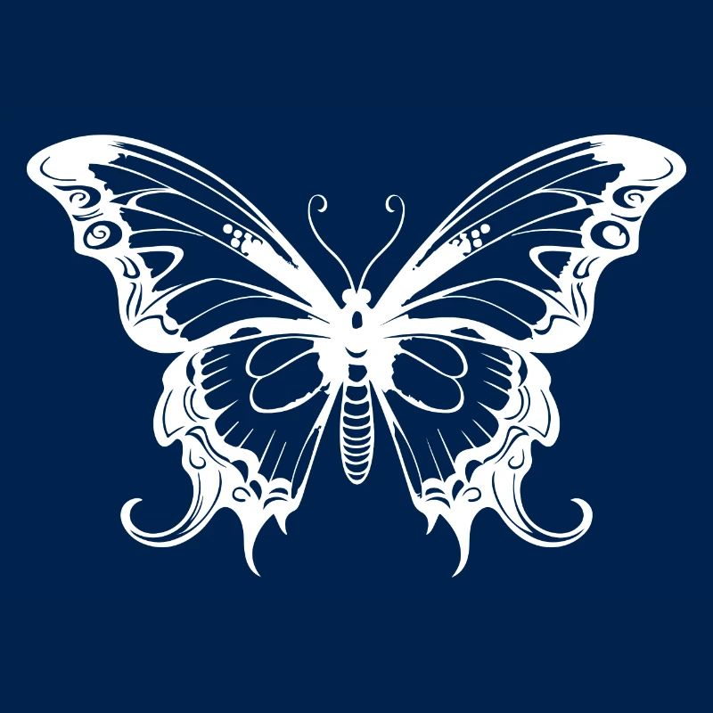 Schmetterling Silhouette Falter Boho