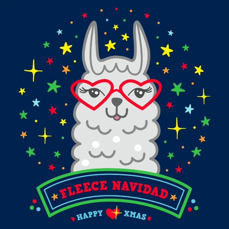 Lama Weihnachtspullover Weihnachtsgeschenk Alpaka
