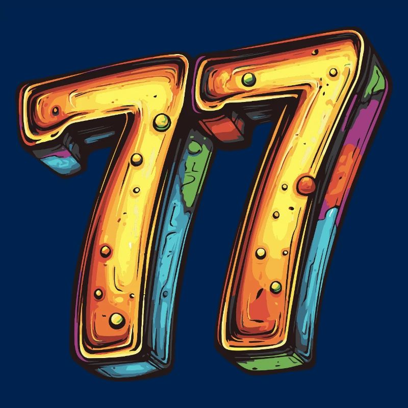 77 Zahl Comic