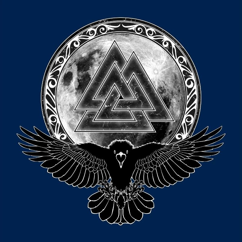 Rabe Valknut Vollmond