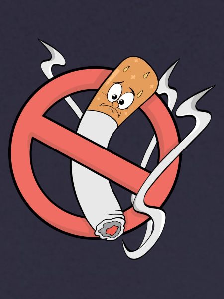 T-Shirt Rauchverbot Logo