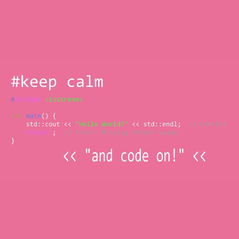 garder son calme et coder - Funny Mix