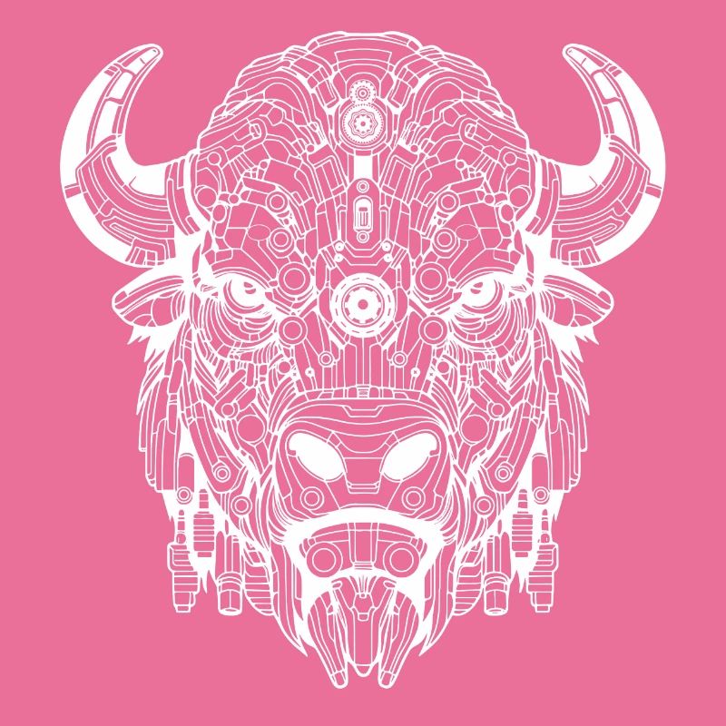 Biomechanical Bison - White Design