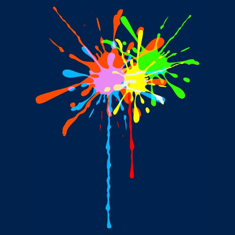 Éclaboussures de peinture, coloré, éclaboussures de couleurs, élégant, couleur