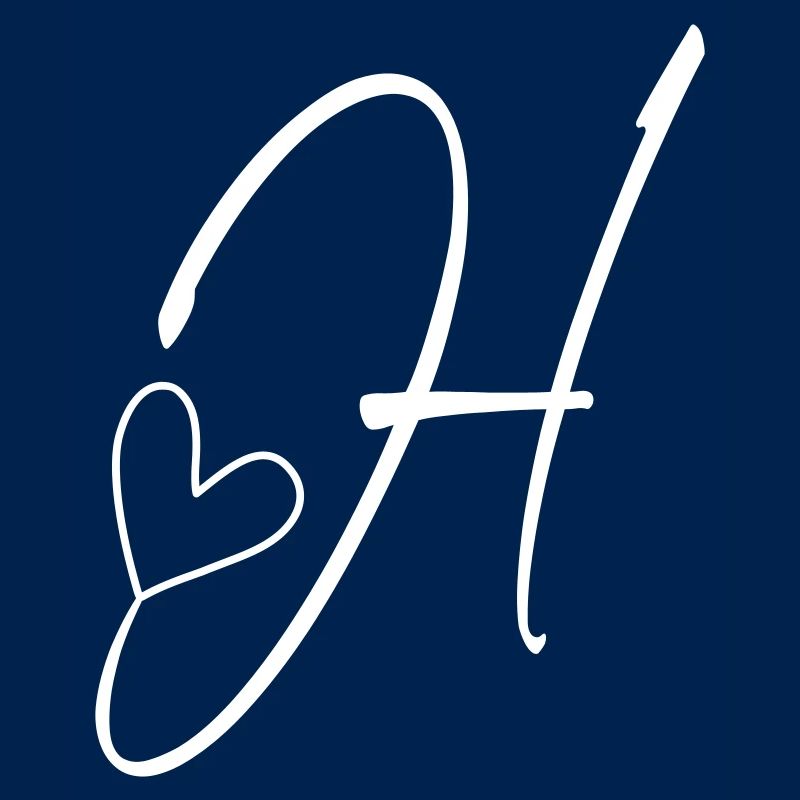 Buchstabe H Buchstabe-H Kalligrafie