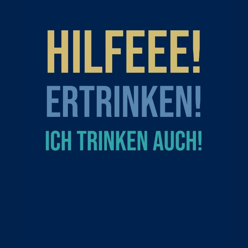 Fun German learning. Drowning I also drink