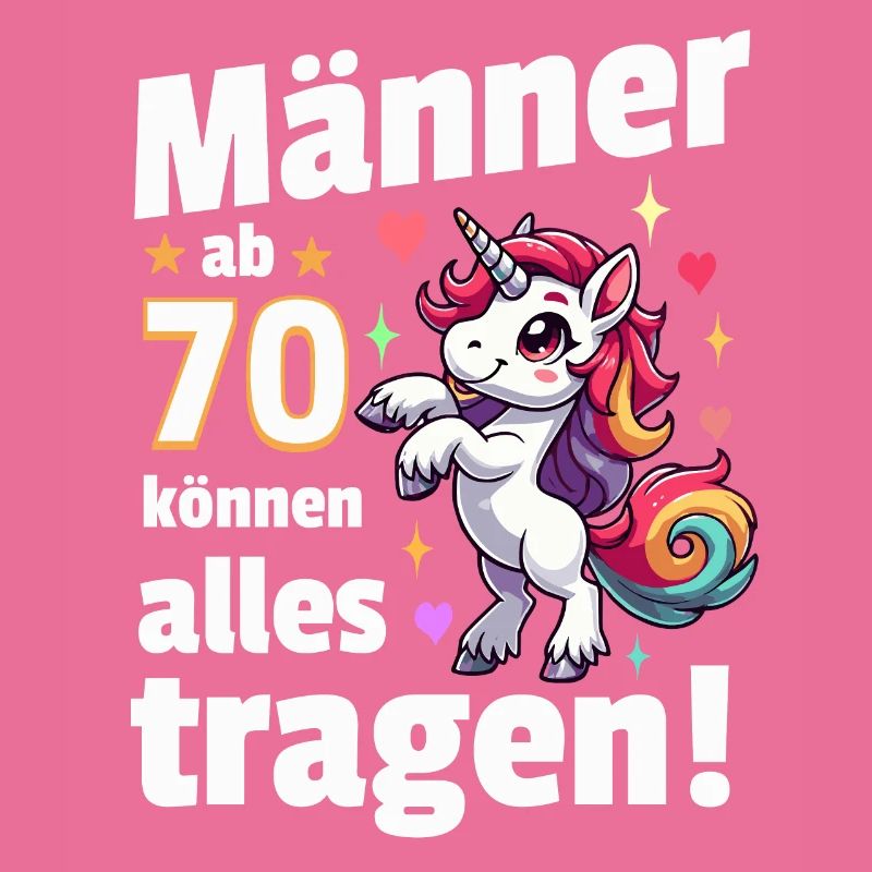 Mann 70. Geburtstag. Lustiger Spruch Geschenkidee