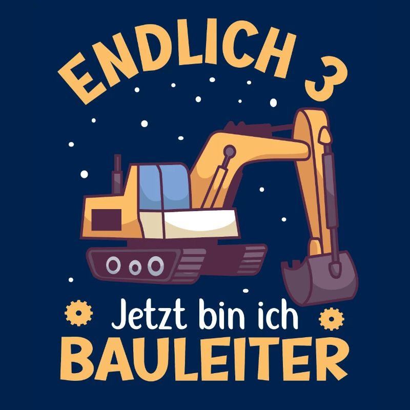 3. Geburtstag Junge Bagger Design Endlich 3