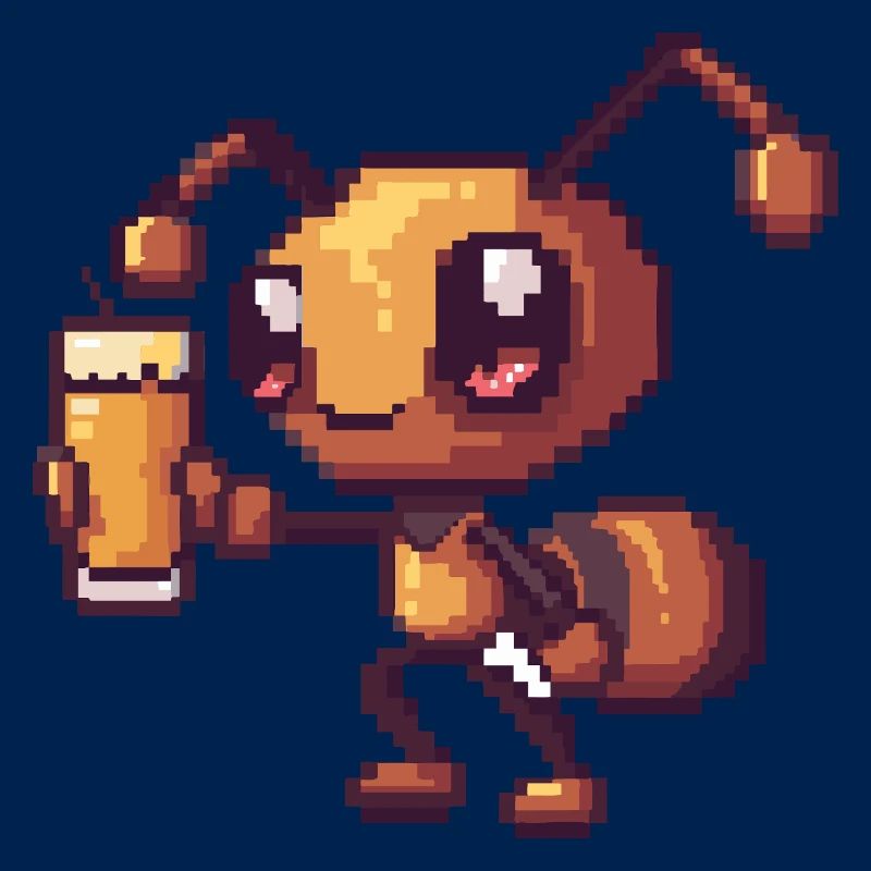 Ameise Pixel Bier