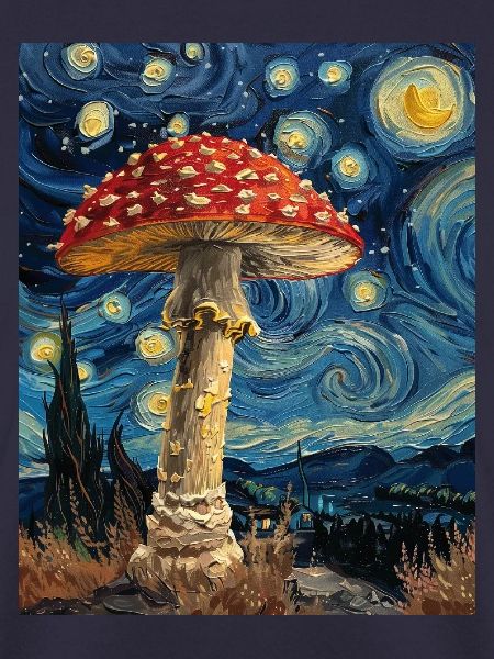 Mushroom Starry Night