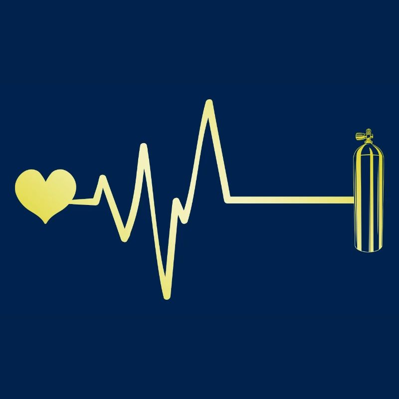Oxygen Diving Heart Pulse