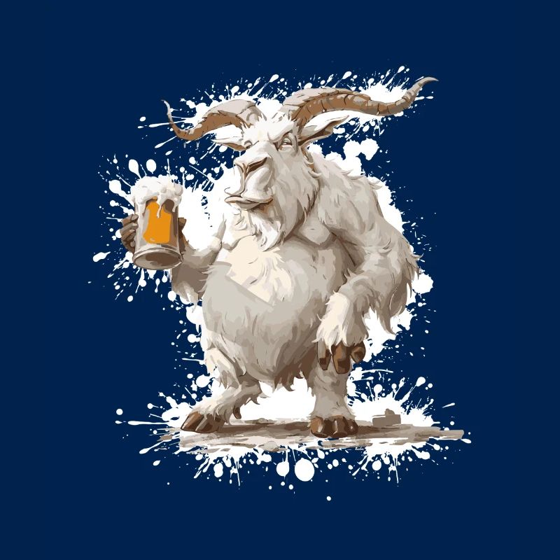 Bergziege Bier Lustig