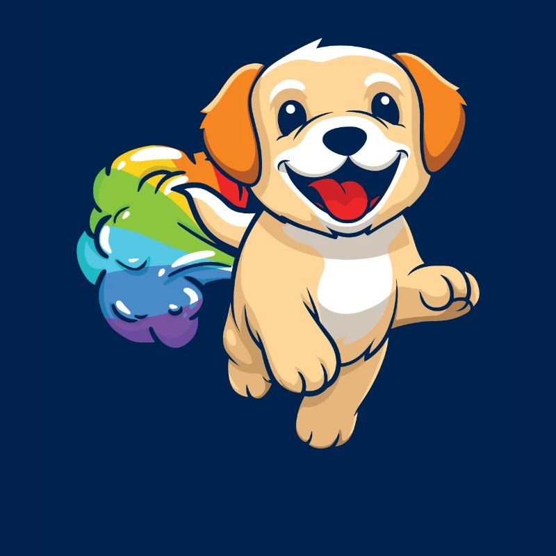 Labrador Witzig Regenbogenfurz