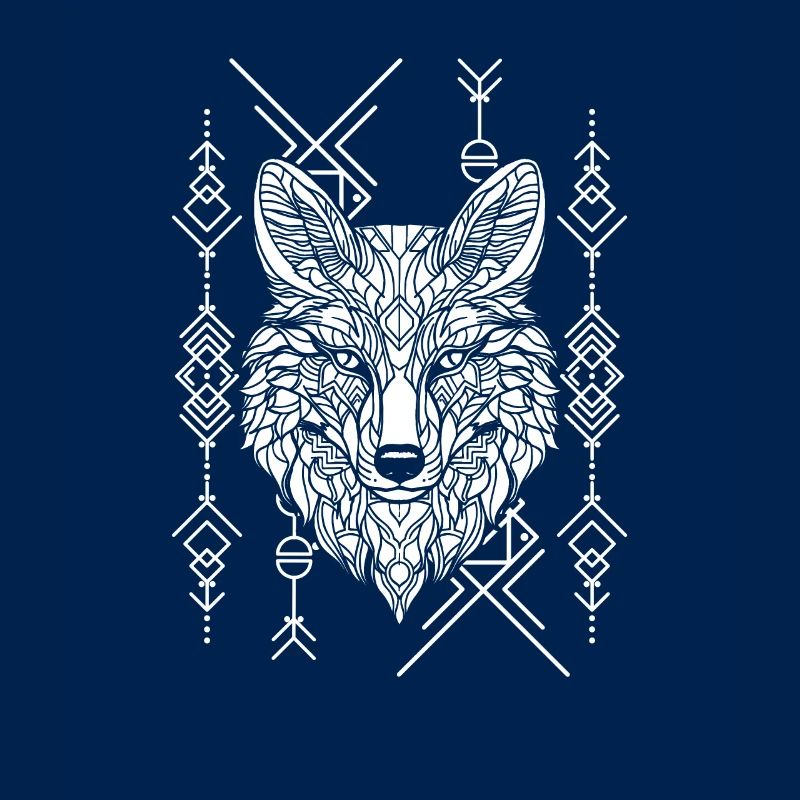 Wolf Geometric Polygon Wolf