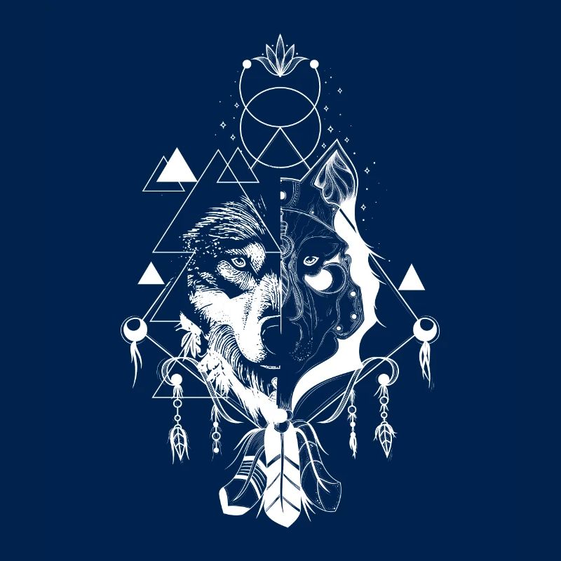 Wolf Abstract Geometric Polygon Wolf