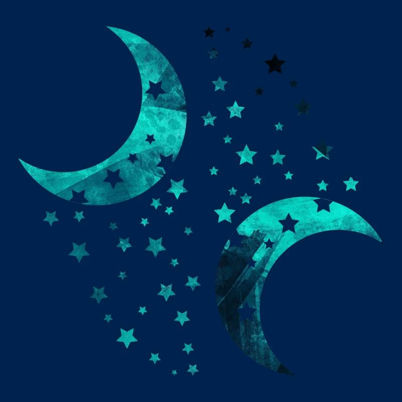 Mond und Sterne