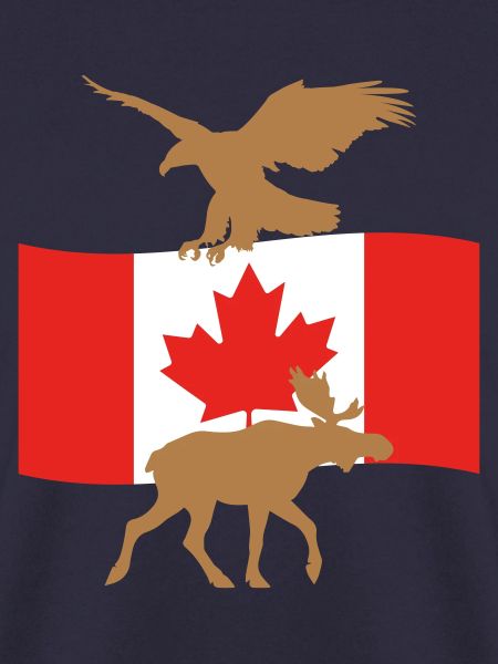 Kanada Flagge Elch Adler
