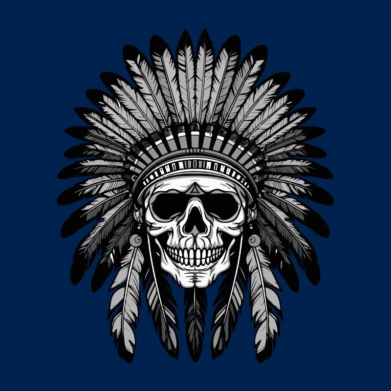 Apache Totenkopf Indianer Häuptling