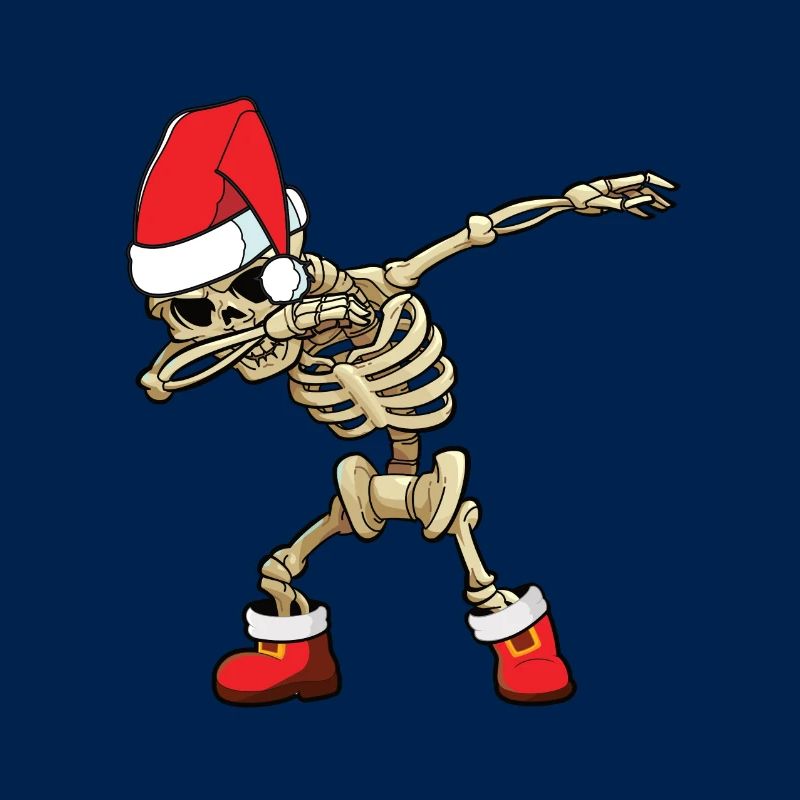 Dabbing Père Noël squelette