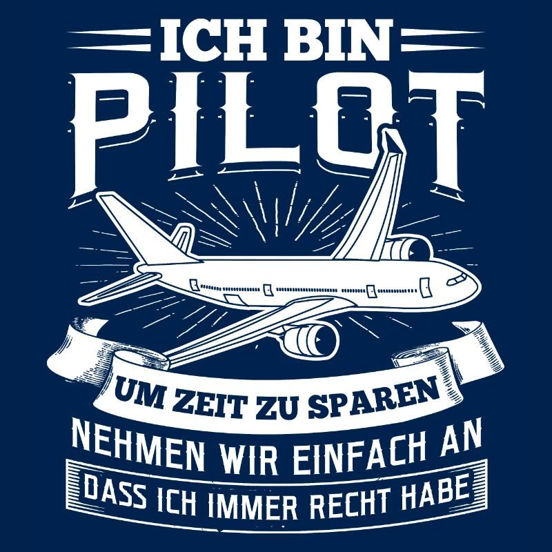Ich bin Pilot Flugzeug Fliegen Luftfahrt
