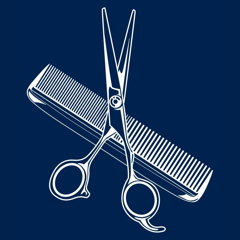 icône de coiffeur peigne ciseaux