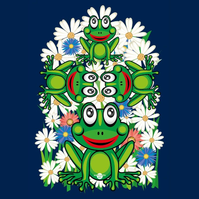 16 Blumen Frosch Frösche