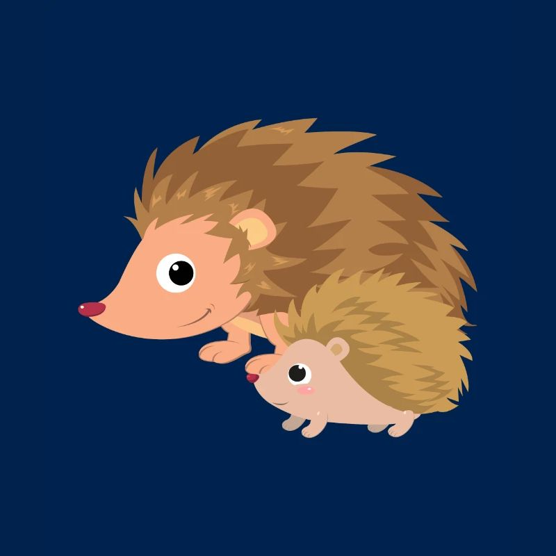 Igel mit Igelbaby