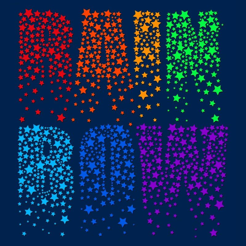 Regenbogen - Rainbow - Sterne- Stars