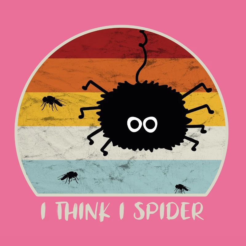 I Think I Spider Retro Ich Glaub Ich Spinne Fliege