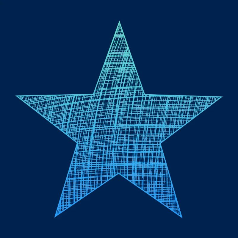 blue star, blauer Stern