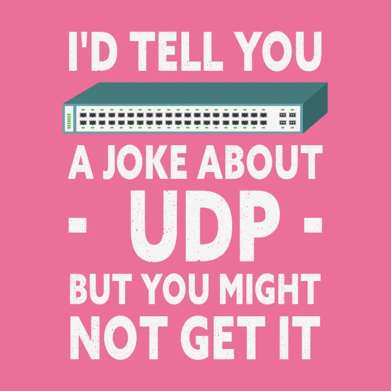 Funny Joke About UDP Network Administrator IT Tech