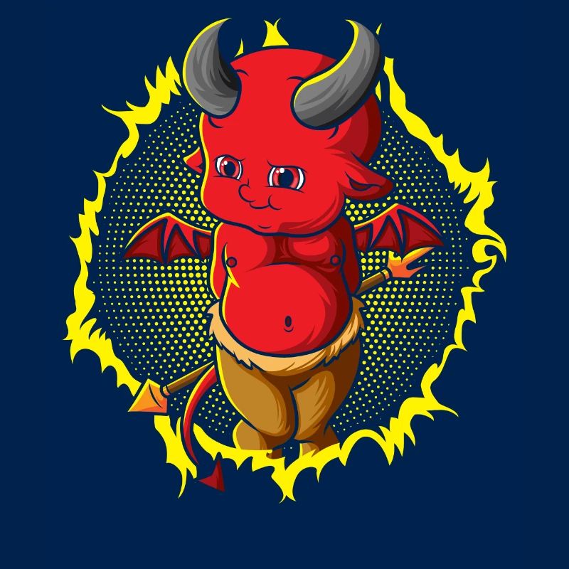 Le petit bébé diable au trident