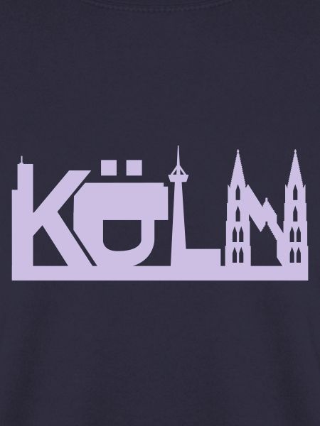 Köln Skyline mit Sehenswürdigkeiten