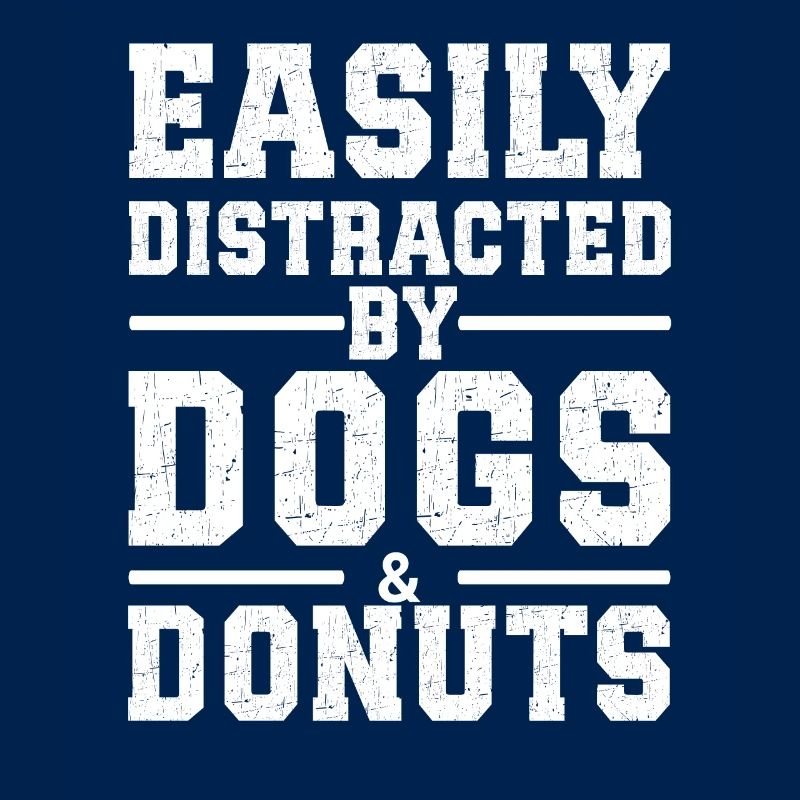 Facilement distrait par les chiens et les beignets