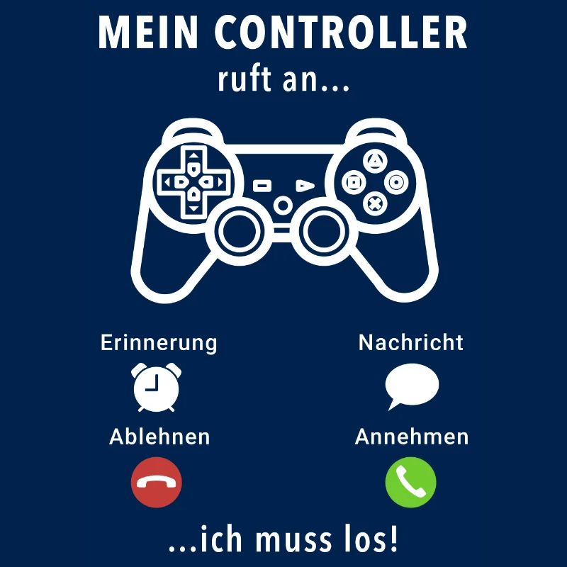 Mein Controller ruft an - ich muss los - Spruch