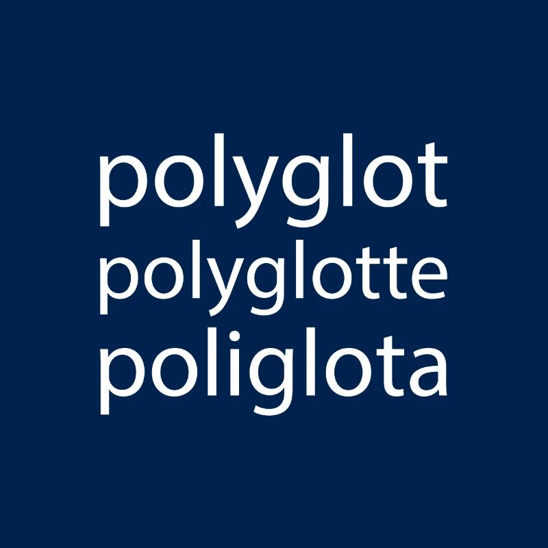 Polyglot Polyglotte Polyglota Multiple Languages