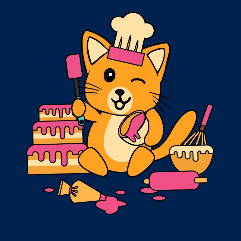 Baking Cake Cooking Apron Cat Gift