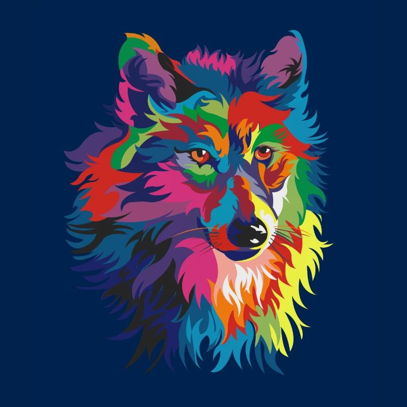 Bunte Wolf