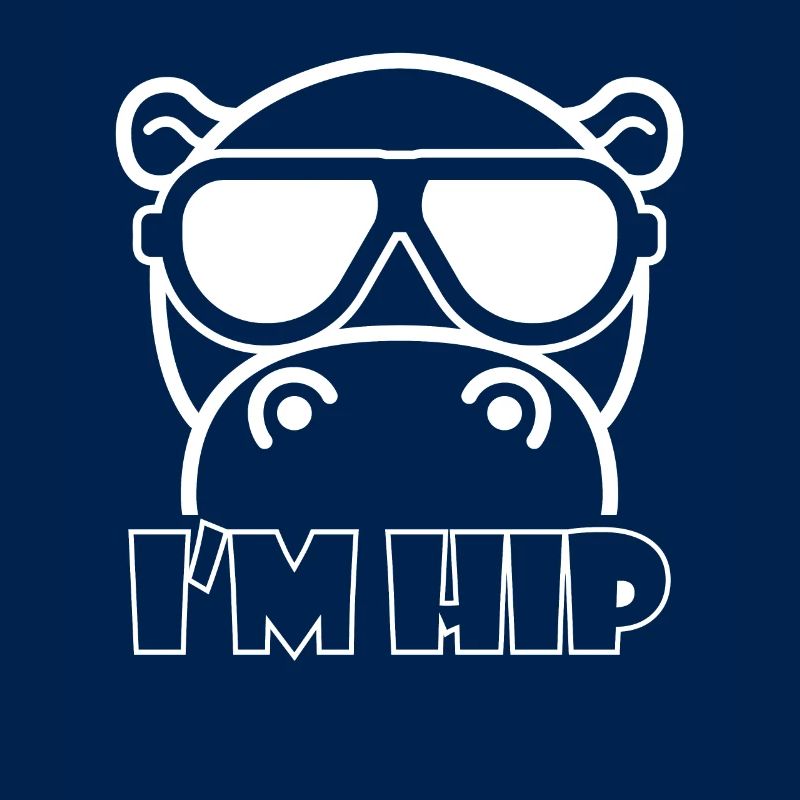 Funny Hippopotamus I'm Hip