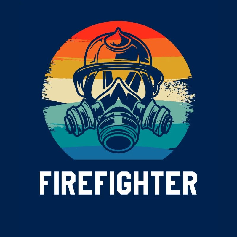 Retro Vintage Classic Firefighter Firefighting